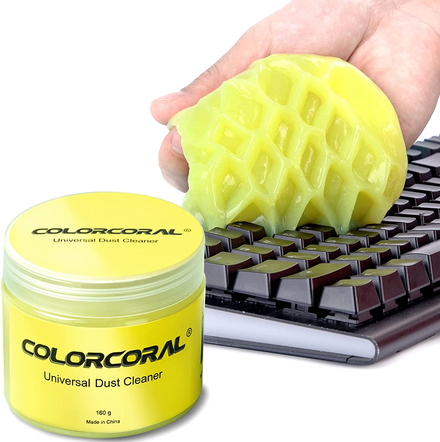 COLORCORAL Cleaning Gel Universal Dust Cleaner for PC Keyboard Cleaning Car Detailing Laptop Dusting Home and Office Electronics Cleaning Kit Computer Dust Remover from 160G